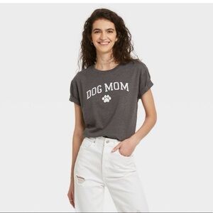Modern Lux Charcoal Dog Mom Tee